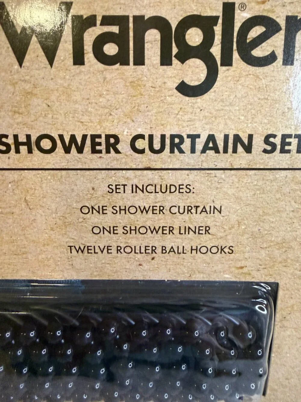 Wrangler Halloween Shower Curtain Set Ghost Pumpkin Black Cat 72x72 NWT